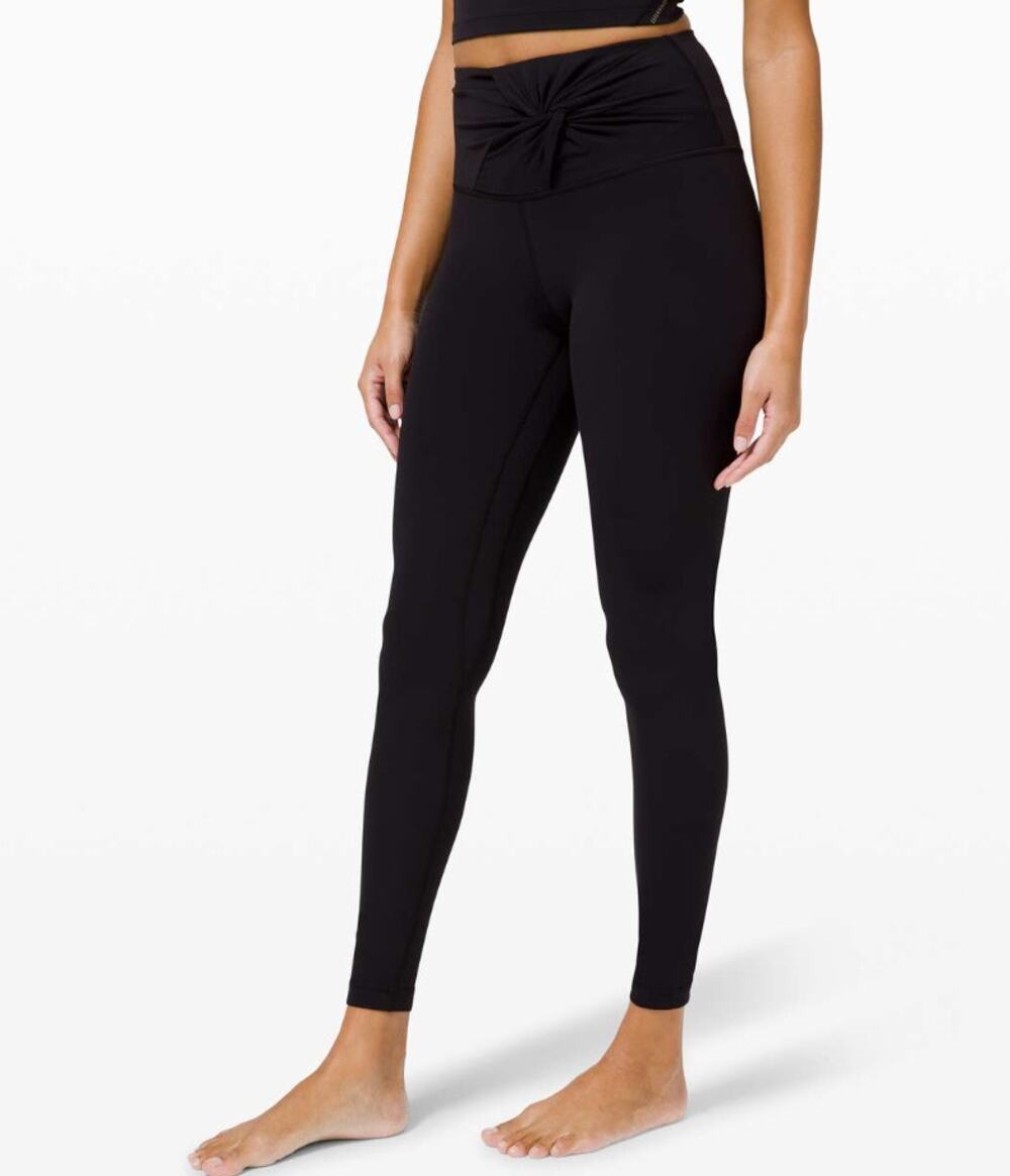 Lululemon Align High Rise Twist Waist Leggings 28" Black Size 4 Nulu